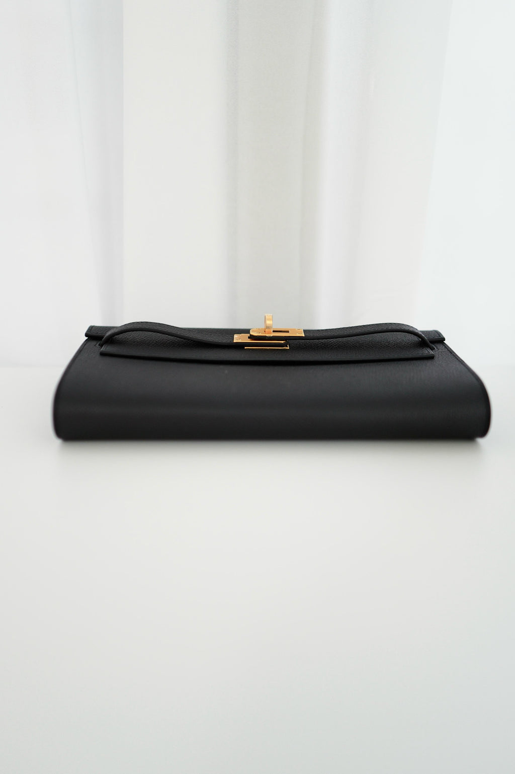 Kelly To Go Schwarz Epsom Gold Hardware
