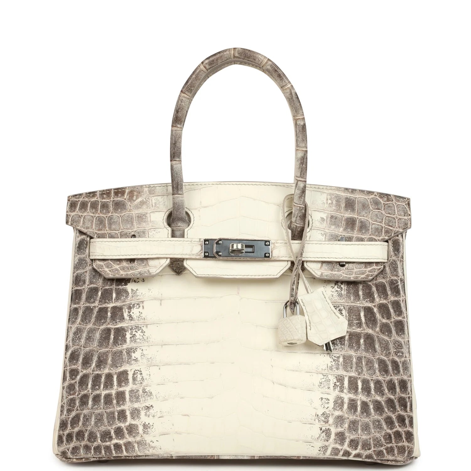 Auf Anfrage: Hermès Birkin 30 Himalaya Niloticus Krokodil Palladium Hardware