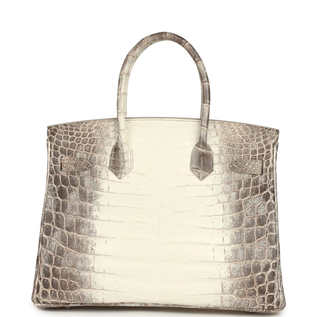 Auf Anfrage: Hermès Birkin 30 Himalaya Niloticus Krokodil Palladium Hardware