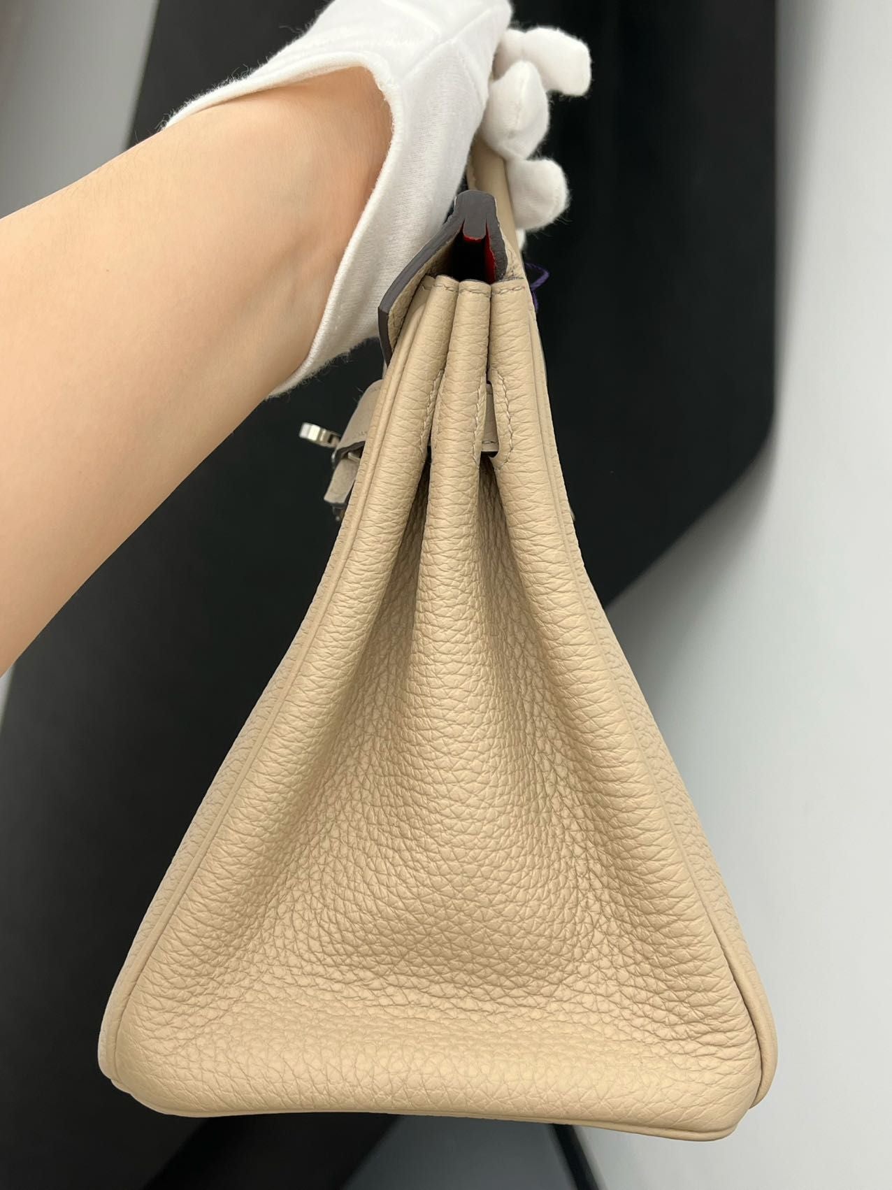 Hermès Birkin 25 Trench Verso Togo Palladium Hardware