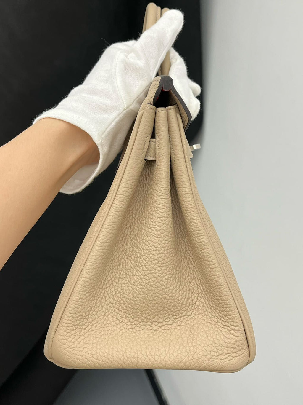 Hermès Birkin 25 Trench Verso Togo Palladium Hardware