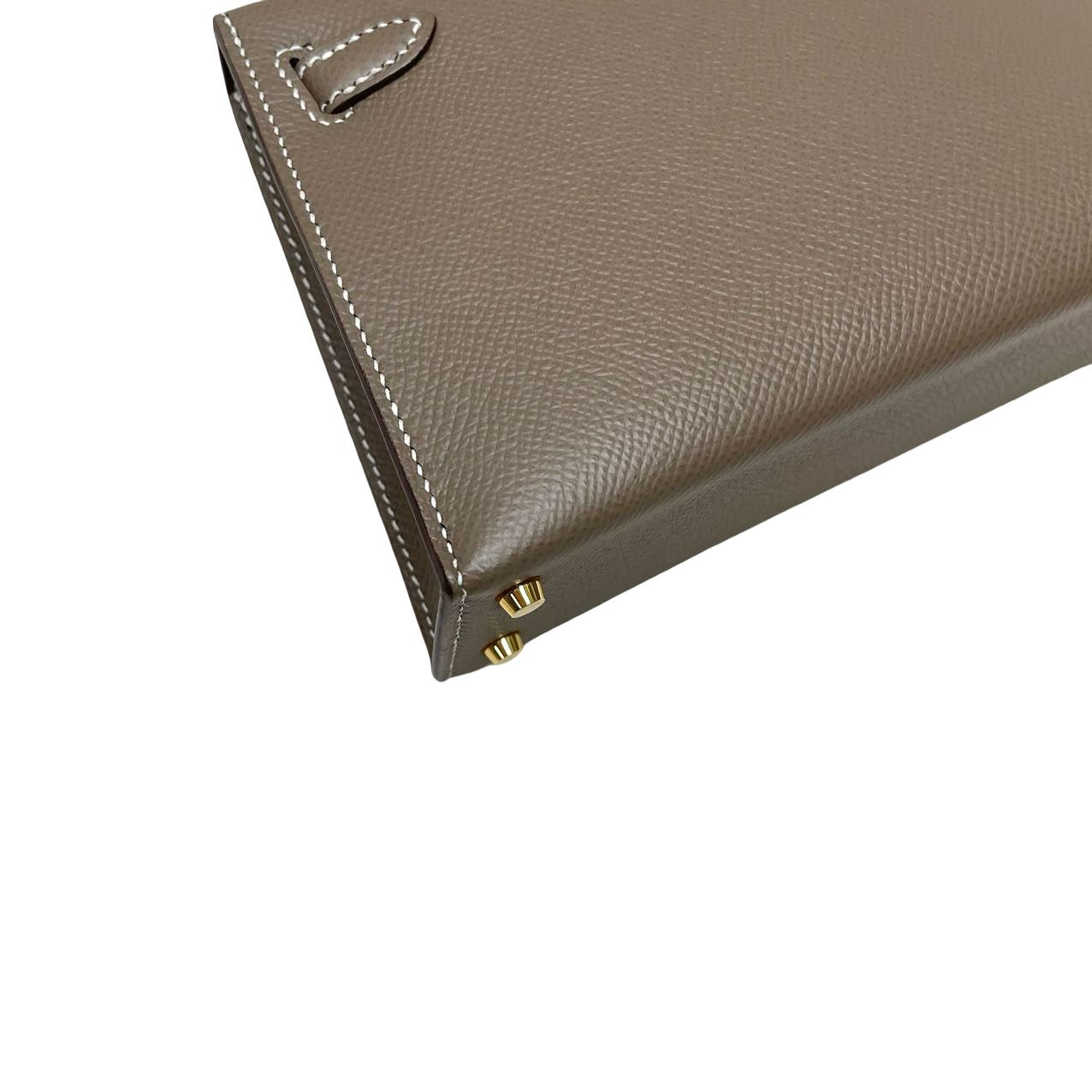 Hermès Mini Kelly Etoupe Epsom Gold Hardware