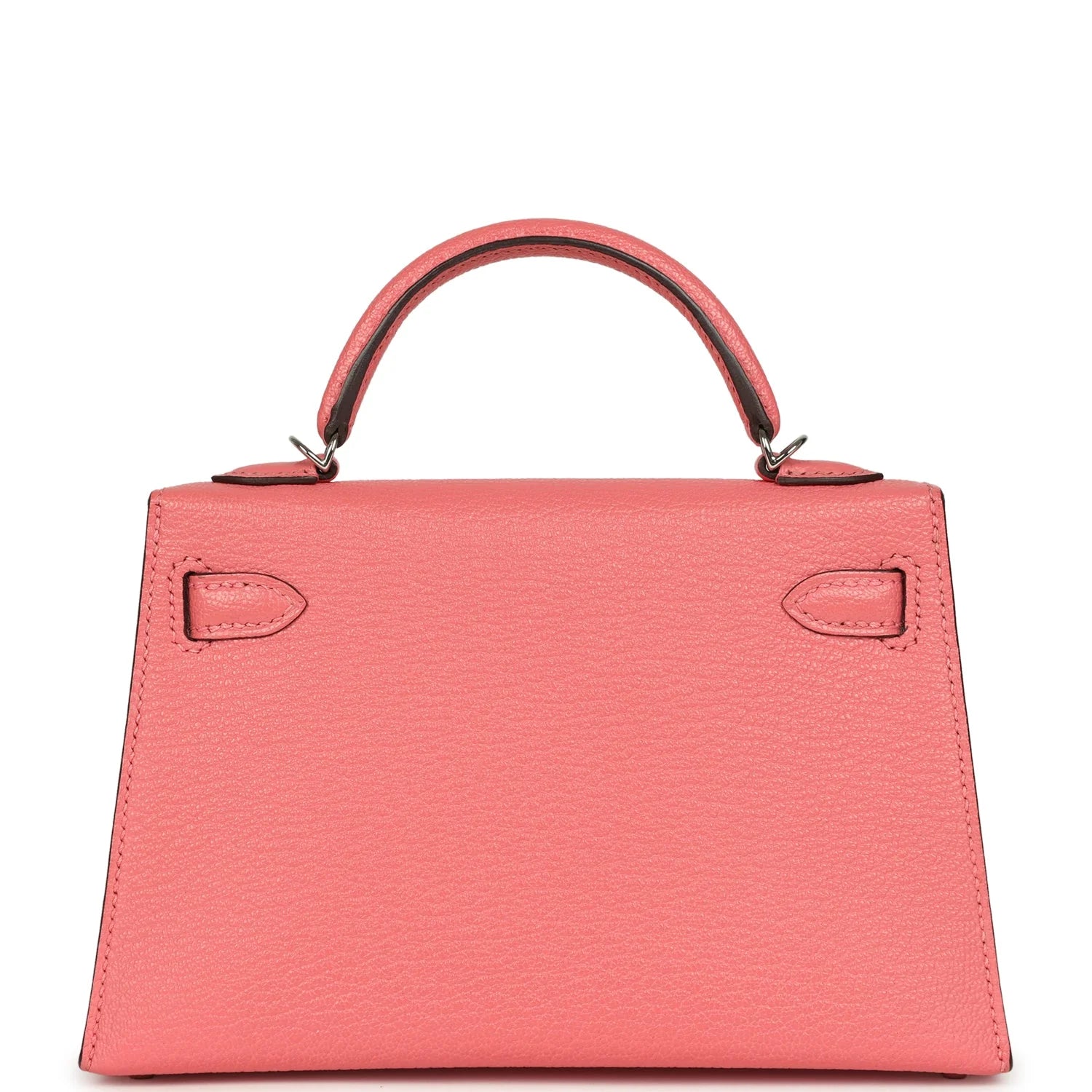 Vorbestellung: Hermès Kelly Sellier 20 Rose Lipstick Chevre Palladium-Hardware