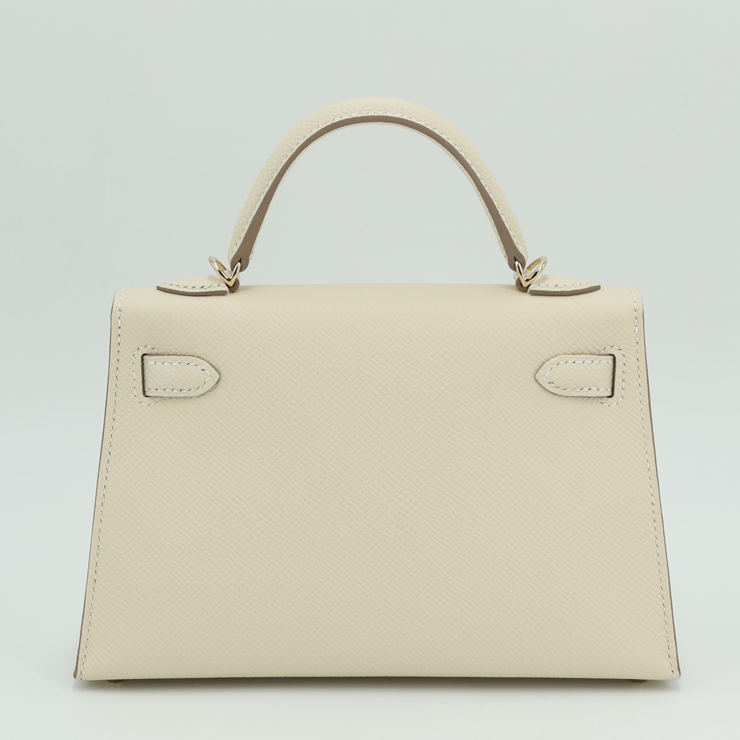 Vorbestellung: Hermès Mini Kelly Craie Epsom Permabrass Hardware