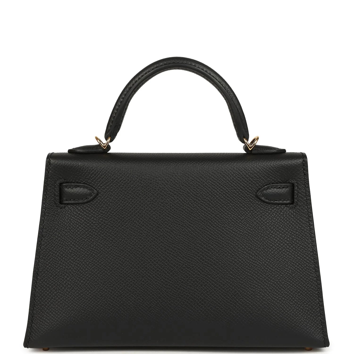 Vorbestellung: Hermès Mini Kelly Schwarz Epsom Goldene Hardware