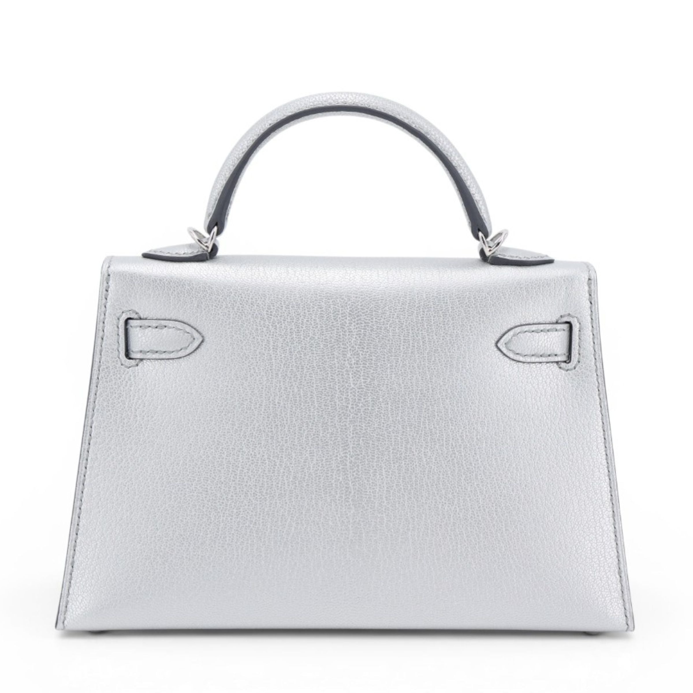 Vorbestellung: Hermès Kelly Mini Chamkila Argent Palladium-Hardware