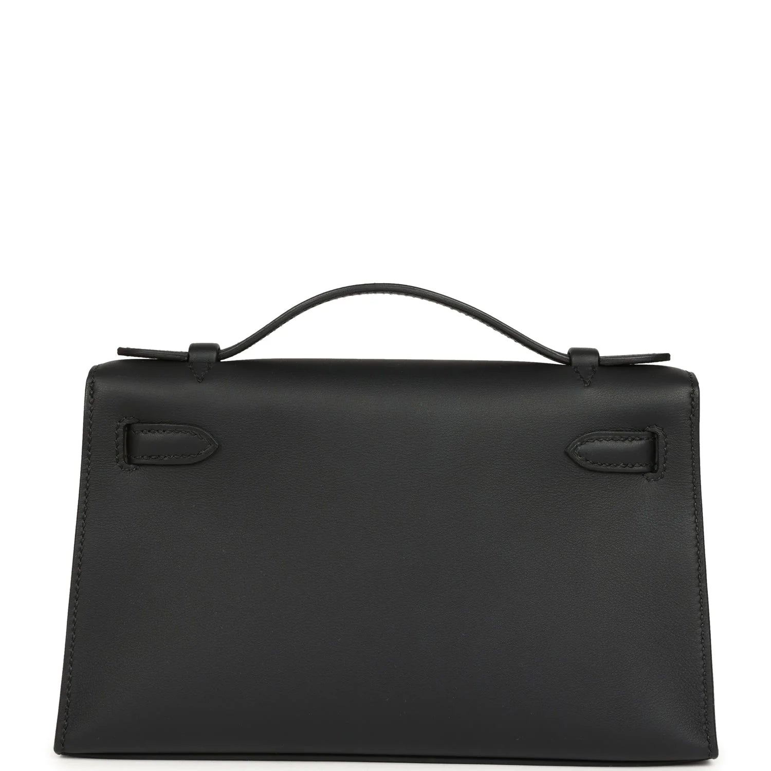 Vorbestellung: Hermès Kelly Pochette Black Swift Palladium Hardware