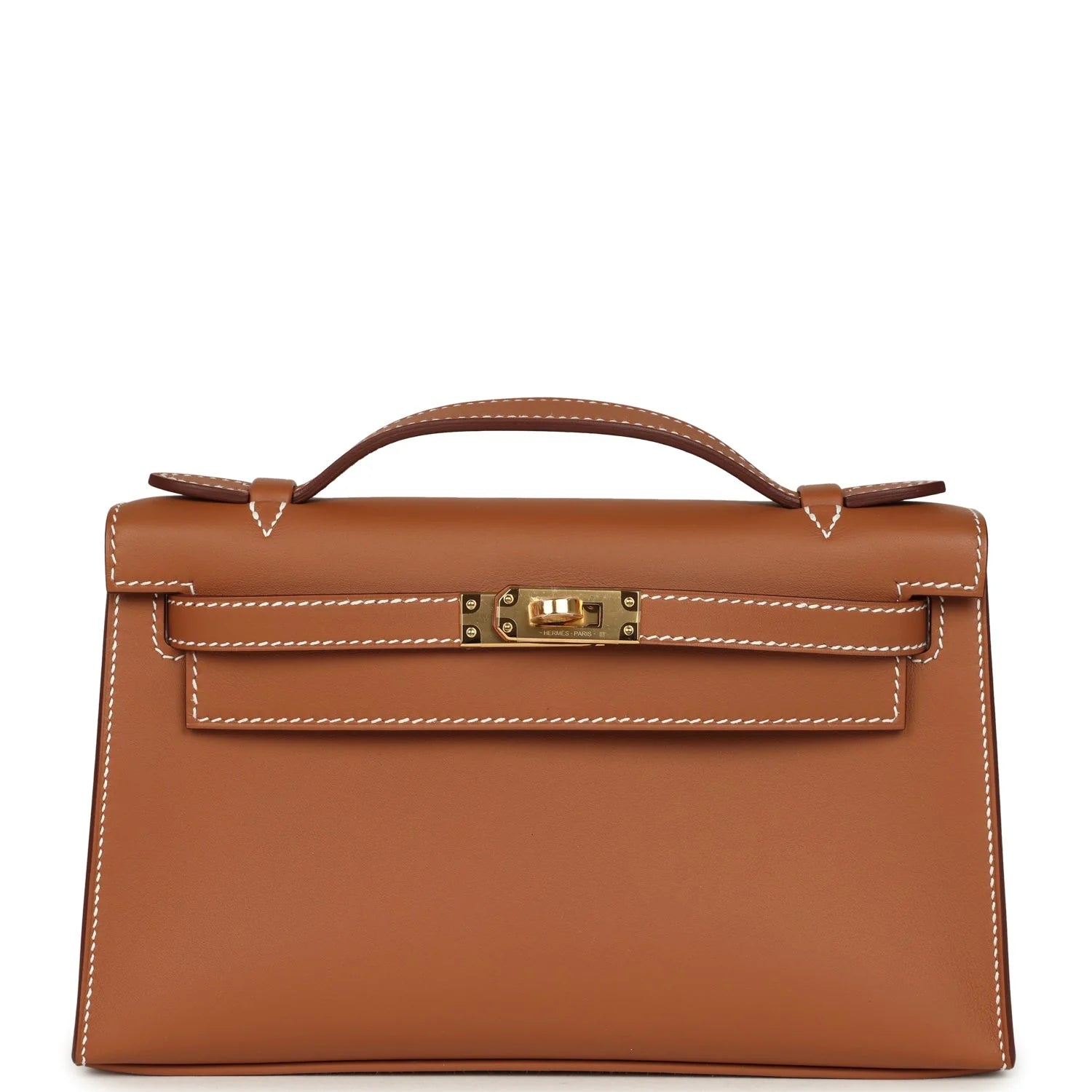 Vorbestellung: Hermès Kelly Pochette Gold Swift Gold Hardware